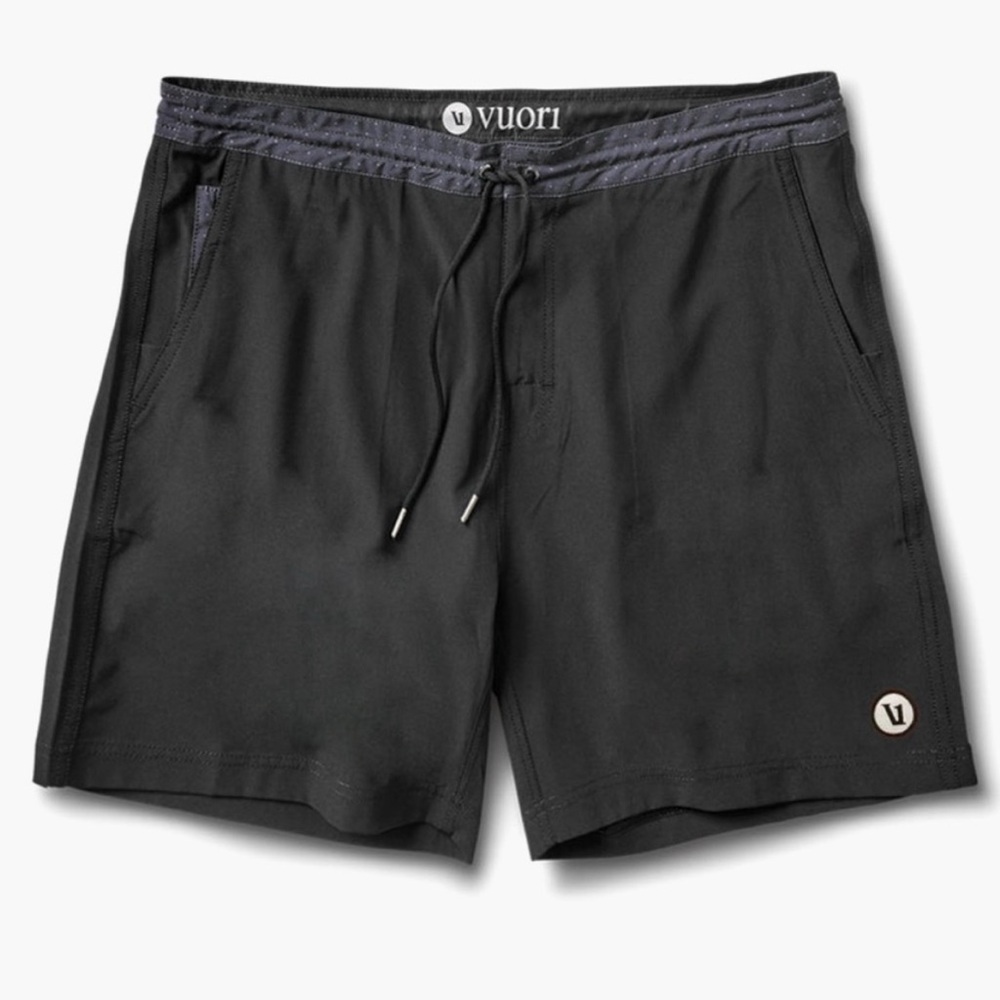 Vuori Black Board Shorts Minimalist Swimwear